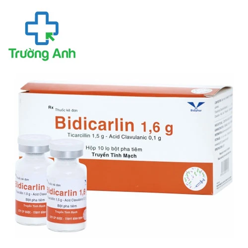 Bidicarlin 1,6g - Thuốc điều trị nhiễm khuẩn hiệu quả của Bidiphar