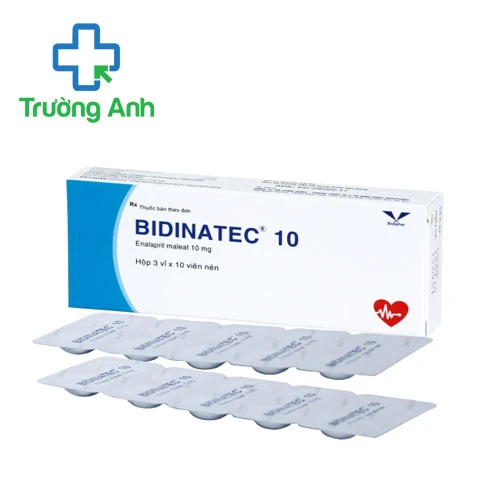 Bidinatec 10 Bidiphar - Thuốc điều trị huyết áp cao và suy tim hiệu quả