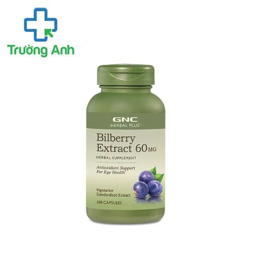 Bilberry Extract 60mg - Hỗ trợ tăng cường sức khỏe cho mắt