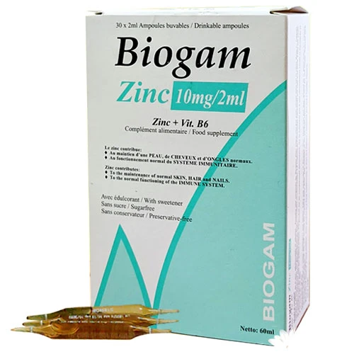 Thực phẩm bảo vệ sức khỏe BIOGAM Zinc 10mg/2ml