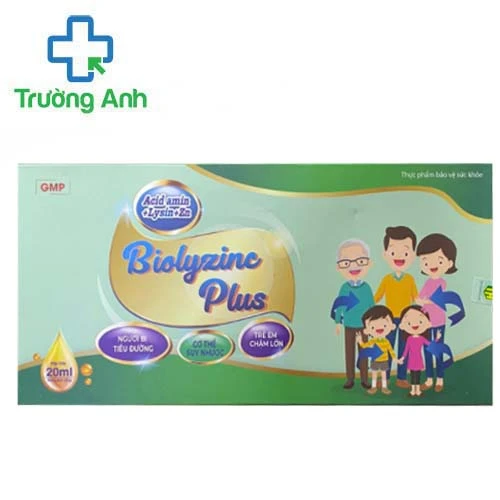 Biolyzinc Plus - Hỗ trợ tăng hấp thu, nâng cao sức khoẻ