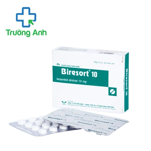 Biresort 10 Bidiphar - Thuốc phòng và điều trị đau thắt ngực hiệu quả