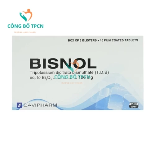 Bisnol - Thuốc điều trị viêm loét dạ dày - tá tràng của Davipharm