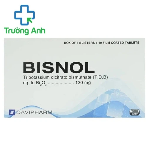 Bisnol - Thuốc điều trị viêm loét dạ dày - tá tràng của Davipharm