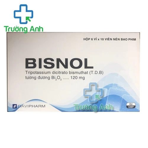 Bisnol - Thuốc điều trị viêm loét dạ dày - tá tràng của Davipharm