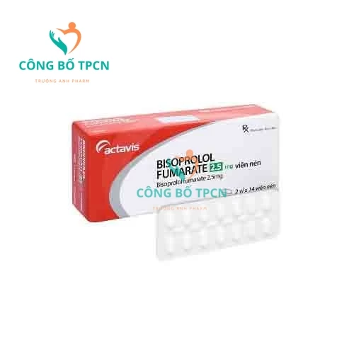 Bisoprolol 2,5 F.T.Pharma - Thuốc điều trị tăng huyết áp hiệu quả