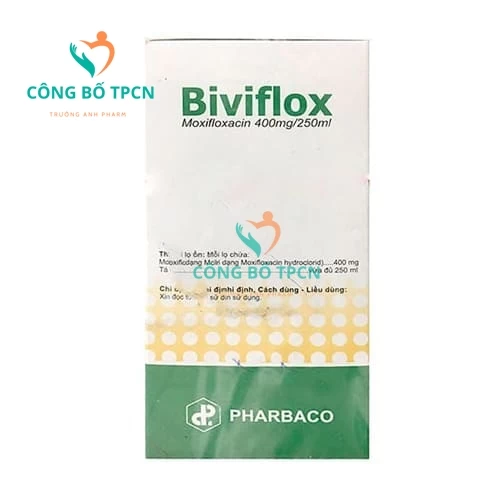 Biviflox 400mg/250ml Pharbaco - Thuốc điều trị nhiễm khuẩn hiệu quả