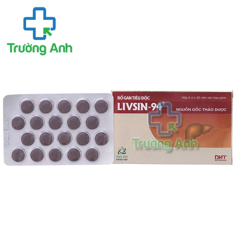 Bổ gan tiêu độc Livsin-94 - Thuốc điều trị viêm gan hiệu quả