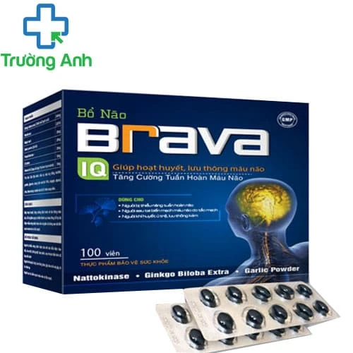 Bổ não Brava iQ - Hỗ trợ giảm nguy cơ hình thành cục máu đông