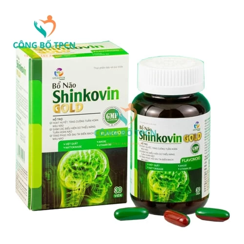 Bổ não Shinkovin gold - Giúp tăng cường cải thiện tuần hoàn máu não