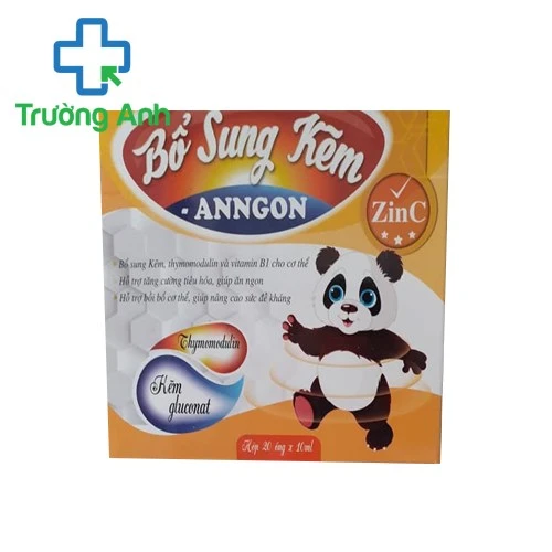 Bổ sung kẽm - Anngon - Hỗ trợ bồi bổ cơ thể, nâng cao sức đề kháng