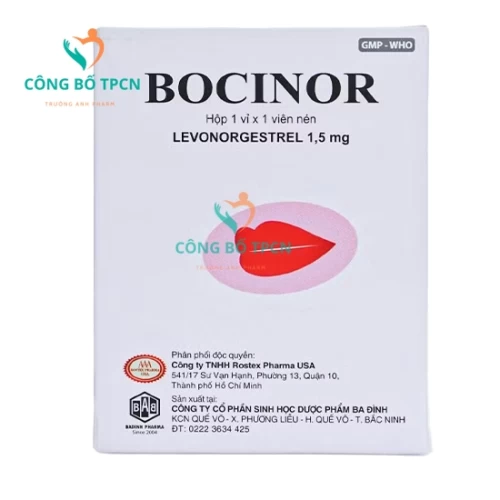 Bocinor - Thuốc tránh thai khẩn cấp hiệu quả