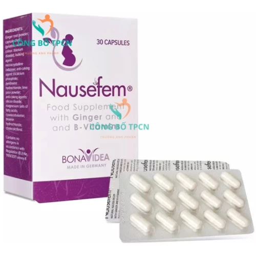 Nausefem - Giúp giảm tình trạng buồn nôn, nghén thai kỳ hiệu quả