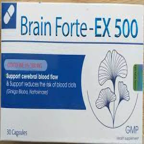 Brain Forte EX 500 - Hỗ trợ tăng cường tuần hoàn máu não hiệu quả