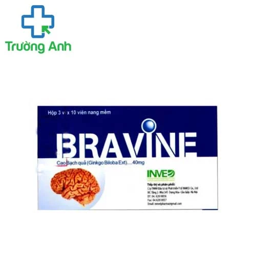 Bravine 40mg HD Pharma - Thuốc điều trị thiểu năng tuần hoàn não