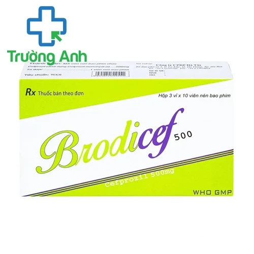 Brodicef 500 - Thuốc điều trị nhiễm khuẩn đường hô hấp