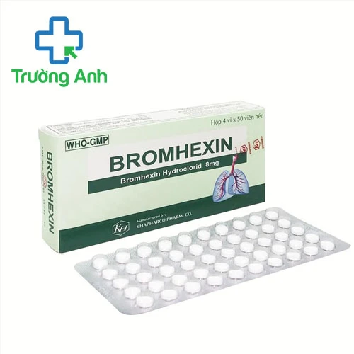 Bromhexin Khapharco - Thuốc giúp long đờm hiệu quả 