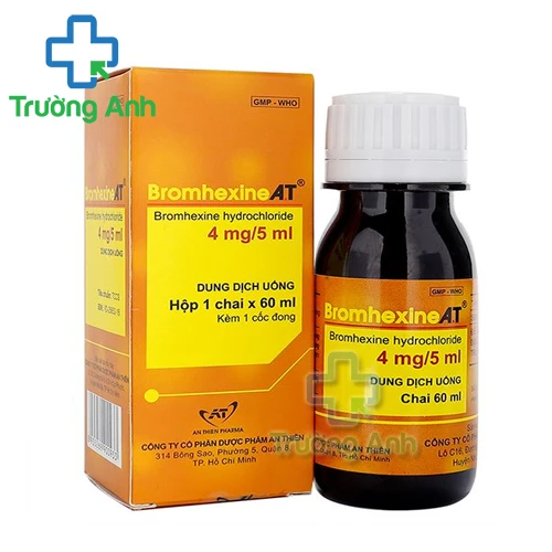 Bromhexine A.T chai - Thuốc điều trị nhiễm khuẩn đường hô hấp