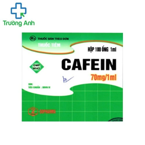 Cafein 70mg/1ml Dopharma - Thuốc điều trị suy tim rất hiệu quả