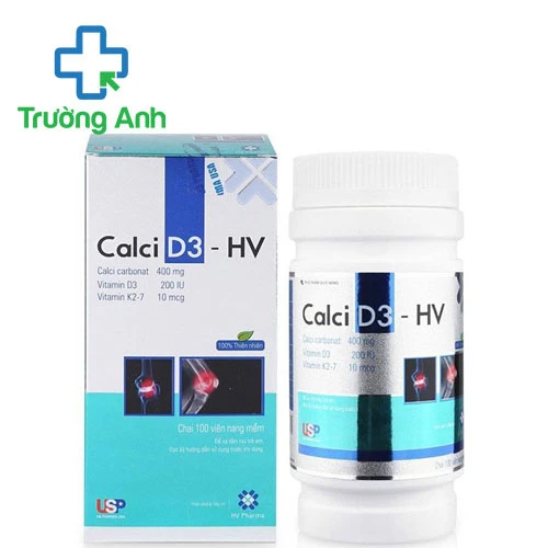 Calci D3 - HV USP (lọ) - Giúp ngăn ngừa loãng xương hiệu quả