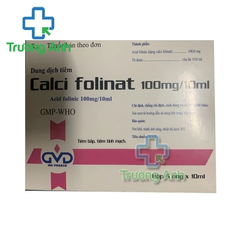 Calci folinat 100mg/10ml MD Pharco - Thuốc điều trị ngộ độc (1 ống)