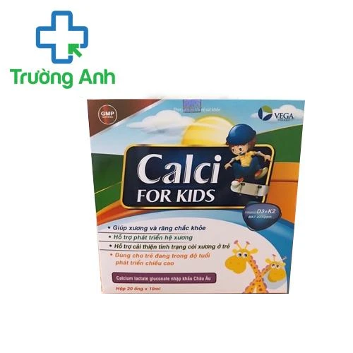 Calci For Kids - Giúp cải thiện tình trạng còi xương cho trẻ hiệu quả