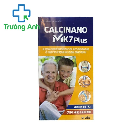Calcinano MK7 Plus - Giúp bổ sung calci và vitamin D3 cho cơ thể