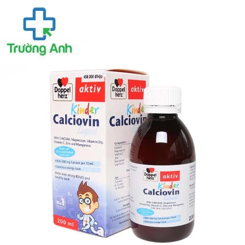 Calciovin Liquid - Hỗ trợ hệ cơ xương răng phát triển toàn diện