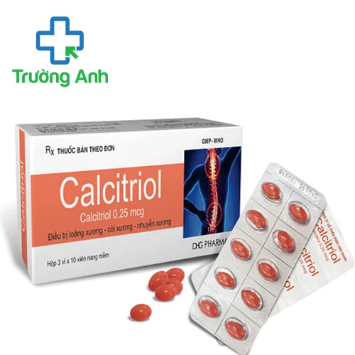 Calcitriol 0,25mcg DHG - Thuốc điều trị loãng xương, còi xương hiệu quả