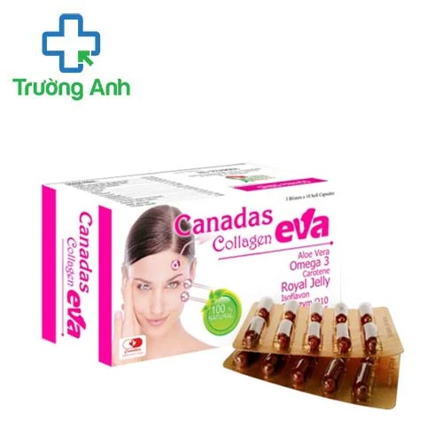Canadas Collagen Eva ++ - Giúp chống oxy hóa, giảm nám, tàn nhang