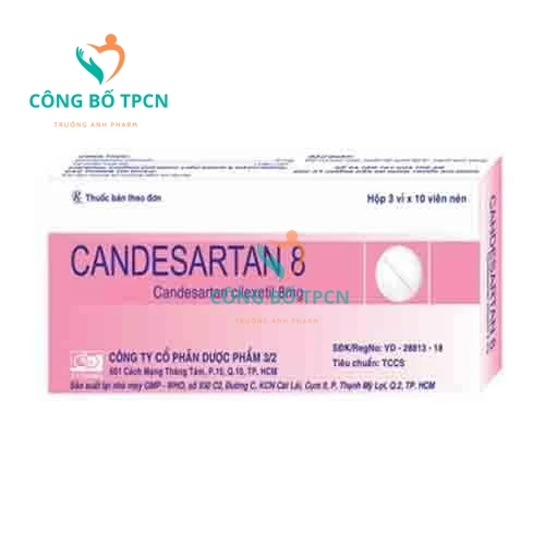 Candesartan 8 F.T.Pharma - Thuốc điều trị tăng huyết áp hiệu quả