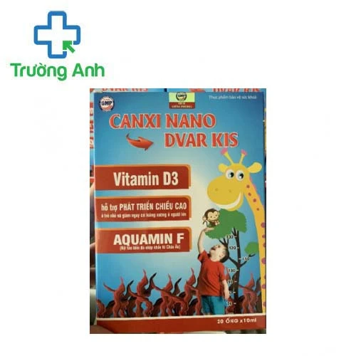 Canxi Nano Dvar Kis - Bổ sung canxi giúp xương, răng chắc khỏe