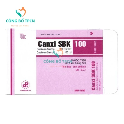 Canxi SBK 100 Pharbaco - Thuốc điều trị loãng xương hiệu quả