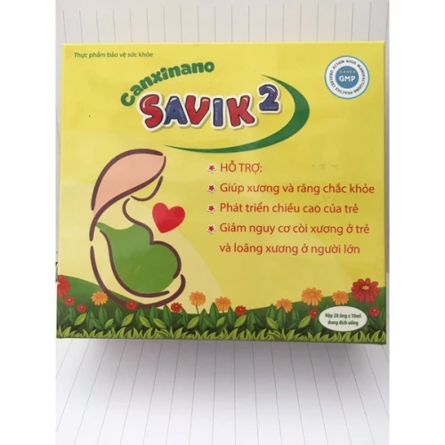 Canxinano SaviK2 - Bổ sung canxi, vitamin D3 cho cơ thể