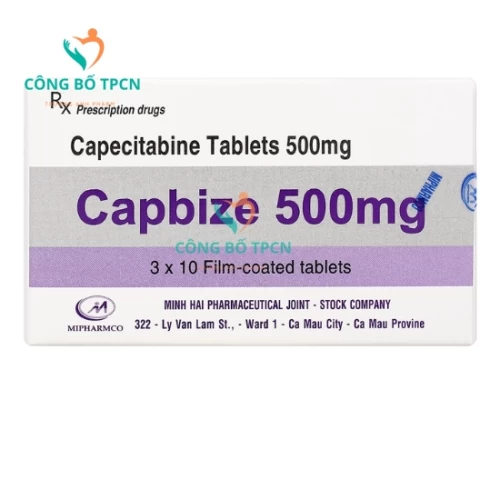 Capbize 500mg - Thuốc điều trị ung thư hiệu quả của Mipharmco