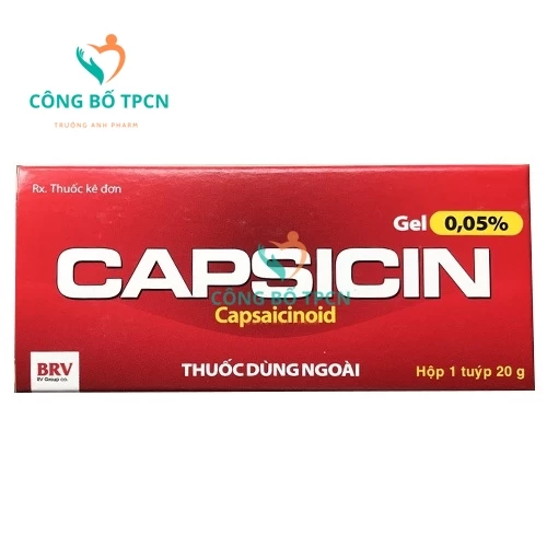 Capsicin gel 0,05% - Điều trị viêm xương khớp hiệu quả của BV Pharm