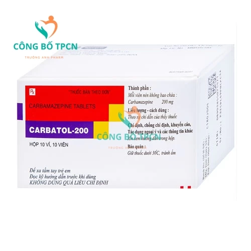 Carbatol-200 - Thuốc động kinh, dự phòng cơn hưng trầm cảm hiệu quả