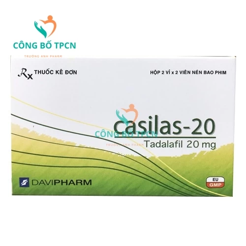 Casilas 20mg - Thuốc điều trị rối loạn cương dương hiệu quả của Davipharm