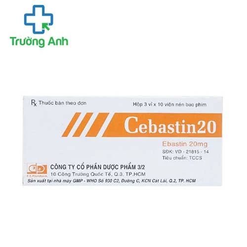 Cebastin 20 - Thuốc trị viêm mũi dị ứng, viêm kết mạc, mề đay