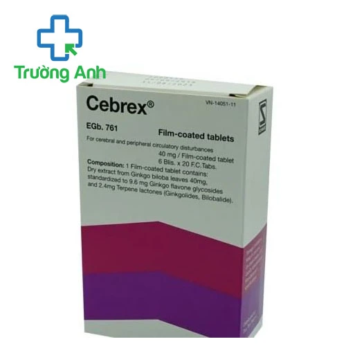 Cebrex 40mg Dr.Willmar Schwabe - Thuốc điều trị rối loạn chức năng não bộ