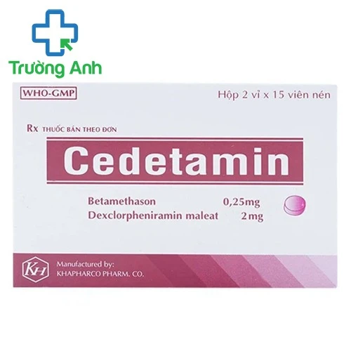 Cedetamin Khapharco - Thuốc điều trị dị ứng hiệu quả