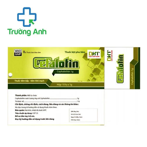 Cefalotin 1g Hataphar - Thuốc điều trị nhiễm khuẩn hiệu quả