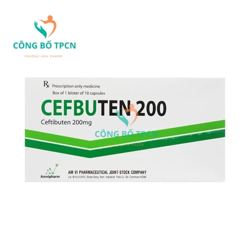 Cefbuten 200 - Thuốc điều trị nhiễm khuẩn hiệu quả Amvipharm
