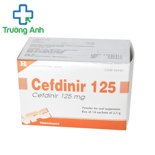 Cefdinir 125 VPC - Thuốc điều trị nhiễm khuẩn hiệu quả