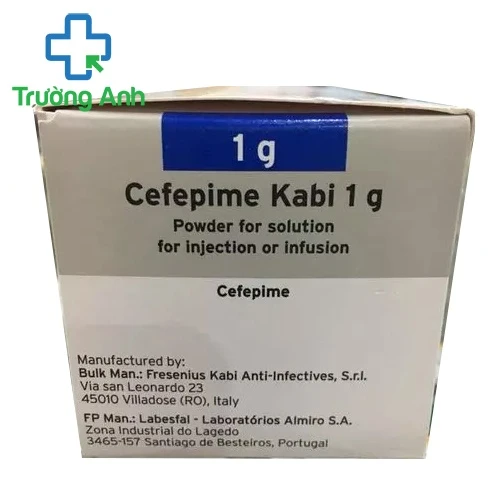 Cefepime Kabi 1g - Thuốc điều trị nhiễm khuẩn nặng của Bồ Đào Nha
