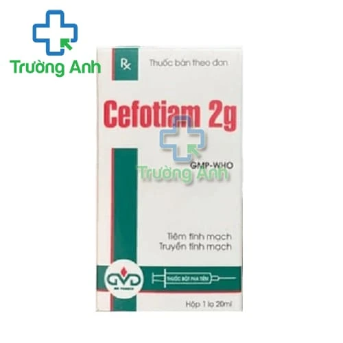 Cefotiam 2g MD Pharco - Thuốc điều trị nhiễm khuẩn đường mật