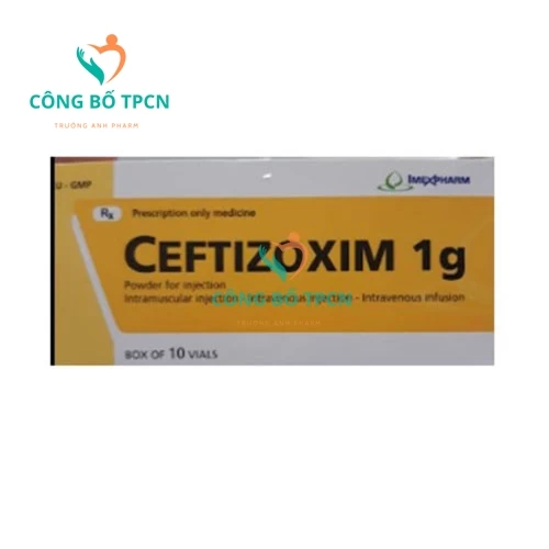 Ceftizoxim 1g Imexpharm - Thuốc điều trị các nhiễm khuẩn hiệu quả