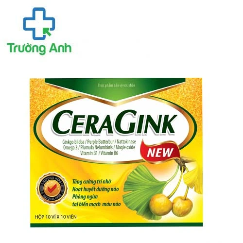 Ceragink - Giúp giảm đau đầu, hoa mắt, chóng mặt, ù tai