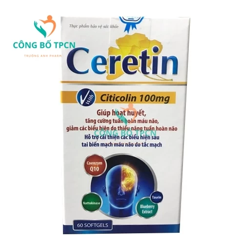 Thực phẩm bảo vệ sức khỏe Hoạt huyết dưỡng não CERETIN