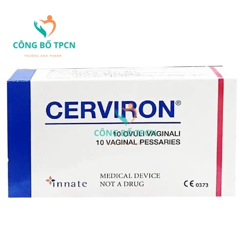 Cerviron - Viên đặt hỗ trợ điều trị các bệnh viêm nhiễm phụ khoa